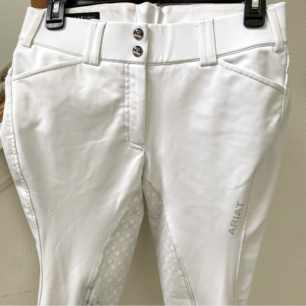 Ariat Tri Factor Full Seat Breech - 26R, white